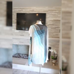 Summery Silk Jersey Marc Jacobs Slip Dress with Silk Chiffon Cape Size 4 $1800